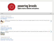 Tablet Screenshot of poweringbrands.com